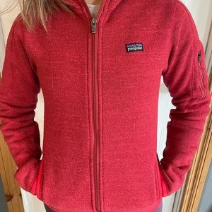 Patagonia Zip up Fleece with hood women’s small